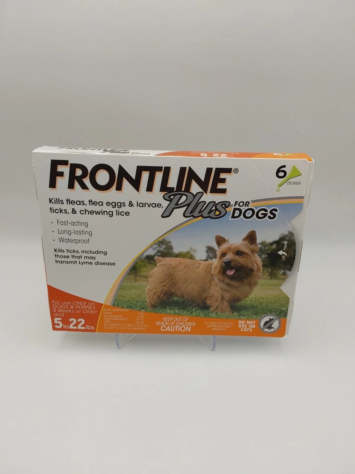 FRONTLINE Plus Flea & Tick Treatment for Dogs 5 to 22 lbs | 6 Monthly Doses